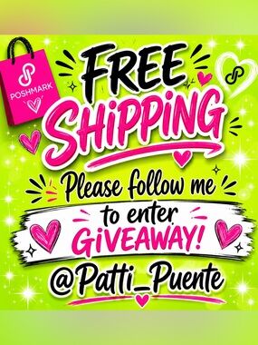 FREE SHIPPING -Please follow me & enter giveaway! @Patti_Puente